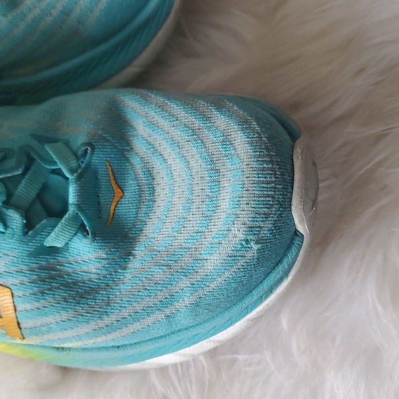 Hoka One One women's Running Shoes Sneakers - Teal and Yellow - Picture 6 of 16